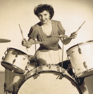 Bobbi Morrison on drums - circa